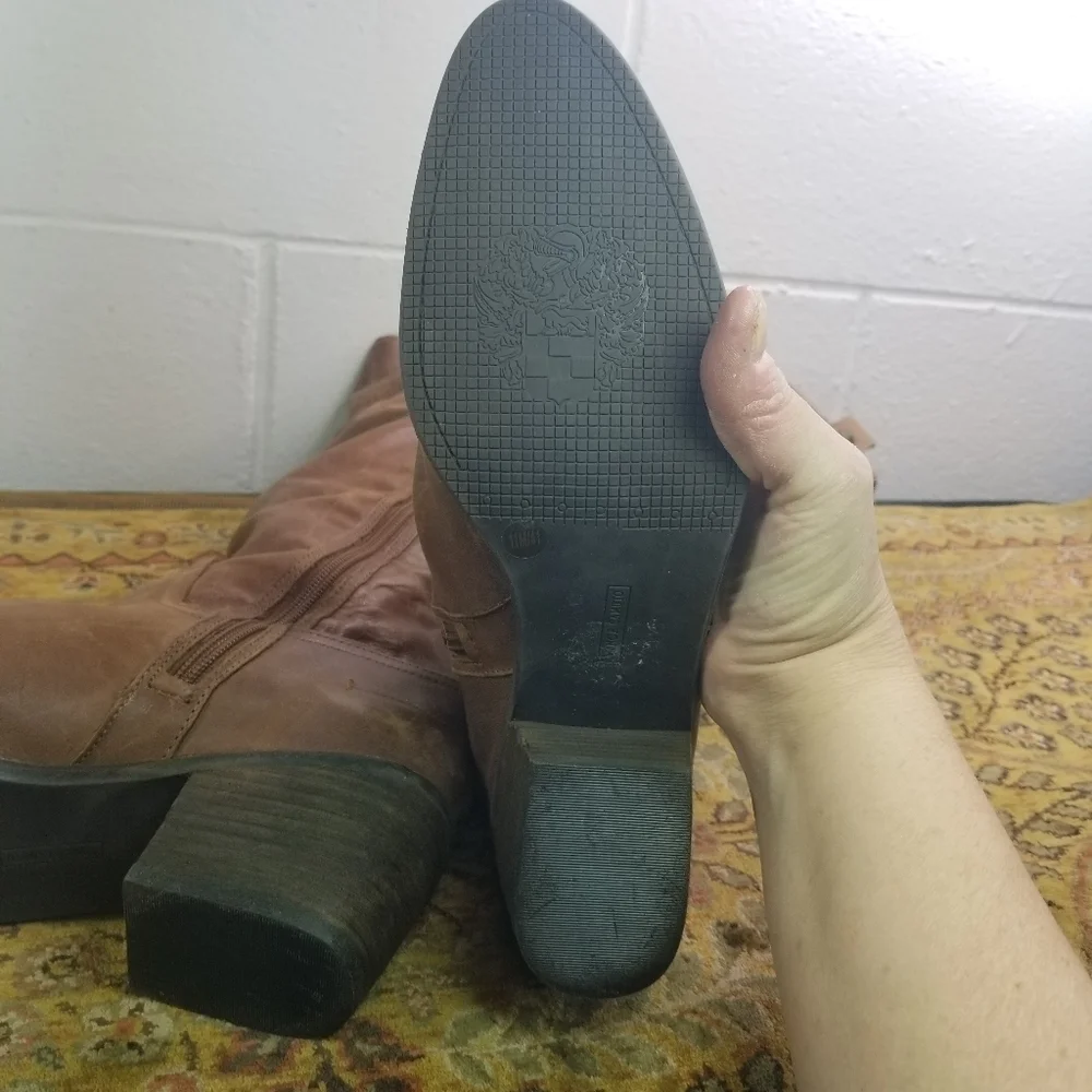 Vince Camuto Mordona leather tall riding boots